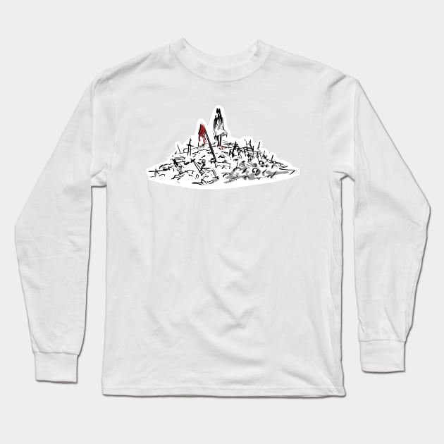 Red flag Long Sleeve T-Shirt by StaticColour